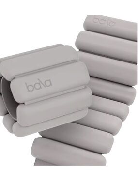 BALA BANGLES New 2lb Weights Heather Grey Silicone Wrist Ankle Arm Strength